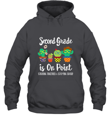 2nd Grade is on point, 1st day of school cactus teacher gift Hooded Sweatshirt Hooded Sweatshirt - belovedtshirt