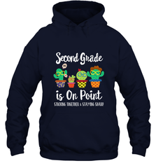 2nd Grade is on point, 1st day of school cactus teacher gift Hooded Sweatshirt Hooded Sweatshirt - belovedtshirt