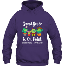 2nd Grade is on point, 1st day of school cactus teacher gift Hooded Sweatshirt Hooded Sweatshirt - belovedtshirt