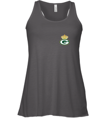 NFL Green Bay Packers Logo Champion Crown 1 Women's Racerback Tank Women's Racerback Tank - belovedtshirt