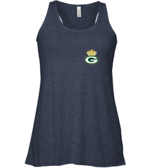 NFL Green Bay Packers Logo Champion Crown 1 Women's Racerback Tank Women's Racerback Tank - belovedtshirt