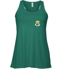 NFL Green Bay Packers Logo Champion Crown 1 Women's Racerback Tank Women's Racerback Tank - belovedtshirt