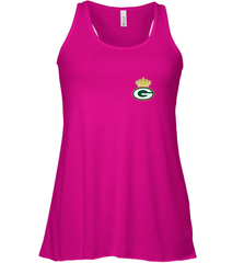 NFL Green Bay Packers Logo Champion Crown 1 Women's Racerback Tank Women's Racerback Tank - belovedtshirt