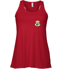NFL Green Bay Packers Logo Champion Crown 1 Women's Racerback Tank Women's Racerback Tank - belovedtshirt