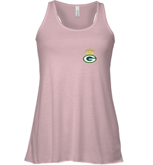 NFL Green Bay Packers Logo Champion Crown 1 Women's Racerback Tank Women's Racerback Tank - belovedtshirt