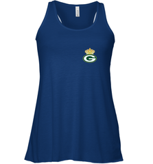 NFL Green Bay Packers Logo Champion Crown 1 Women's Racerback Tank Women's Racerback Tank - belovedtshirt