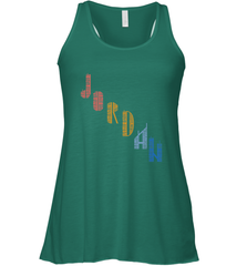 Vintage Jordan t shirt with Skyscarper Jordan Women's Racerback Tank Women's Racerback Tank - belovedtshirt