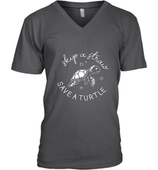 Skip A Straw Save A Turtle Shirt Save The Turtles Men's V-Neck Men's V-Neck - belovedtshirt