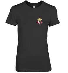 NFL San Francisco 49ers Logo Champion Crorwn Women's Premium T-Shirt