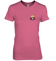 NFL San Francisco 49ers Logo Champion Crorwn Women's Premium T-Shirt Women's Premium T-Shirt - belovedtshirt