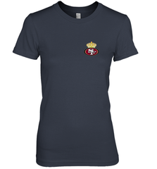 NFL San Francisco 49ers Logo Champion Crorwn Women's Premium T-Shirt Women's Premium T-Shirt - belovedtshirt