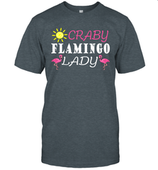 Crazy Pink Flamingo Lady Men's T-Shirt Men's T-Shirt - belovedtshirt