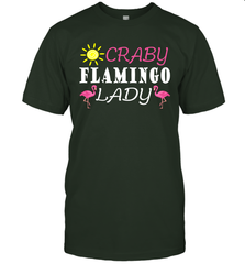 Crazy Pink Flamingo Lady Men's T-Shirt Men's T-Shirt - belovedtshirt