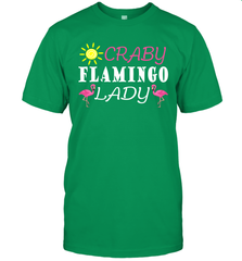 Crazy Pink Flamingo Lady Men's T-Shirt Men's T-Shirt - belovedtshirt