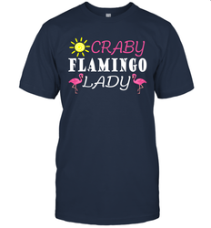 Crazy Pink Flamingo Lady Men's T-Shirt