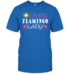 Crazy Pink Flamingo Lady Men's T-Shirt Men's T-Shirt - belovedtshirt
