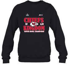 NFL Kansas City Chiefs Logo super bowl champions IV LIV Crewneck Sweatshirt Crewneck Sweatshirt - belovedtshirt