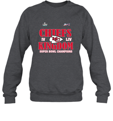NFL Kansas City Chiefs Logo super bowl champions IV LIV Crewneck Sweatshirt Crewneck Sweatshirt - belovedtshirt