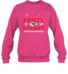 NFL Kansas City Chiefs Logo super bowl champions IV LIV Crewneck Sweatshirt Crewneck Sweatshirt - belovedtshirt