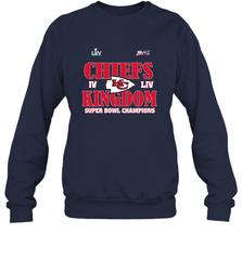 NFL Kansas City Chiefs Logo super bowl champions IV LIV Crewneck Sweatshirt Crewneck Sweatshirt - belovedtshirt
