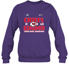 NFL Kansas City Chiefs Logo super bowl champions IV LIV Crewneck Sweatshirt Crewneck Sweatshirt - belovedtshirt