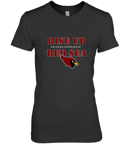 Arizona Cardinals NFL Rise Up Red Sea Women's Premium T-Shirt Women's Premium T-Shirt / Black / XS Women's Premium T-Shirt - belovedtshirt