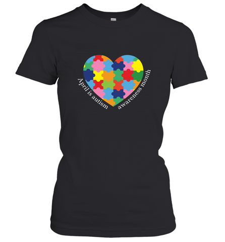 April is autism awareness month T shirt Women's T-Shirt Women's T-Shirt / Black / S Women's T-Shirt - belovedtshirt