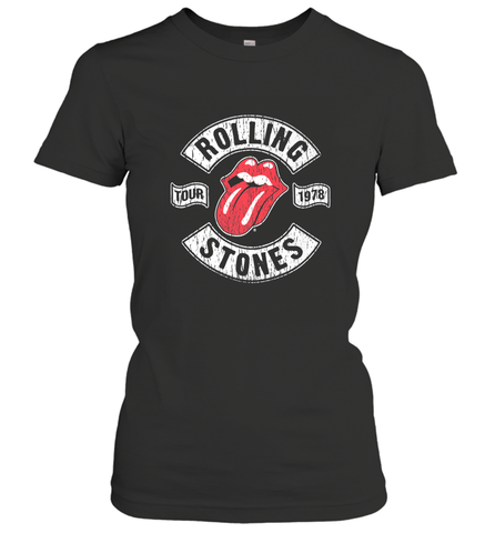 Mens The Rolling Stones Tour 1978 Women's T-Shirt Women's T-Shirt / Black / S Women's T-Shirt - belovedtshirt