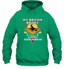 Broom Broke So I Became An Atlanta Falcons Fan  NFL Halloween Costume Hooded Sweatshirt Hooded Sweatshirt - belovedtshirt