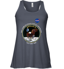 NASA Apollo 11 Moon Landing Women's Racerback Tank Women's Racerback Tank - belovedtshirt