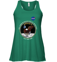 NASA Apollo 11 Moon Landing Women's Racerback Tank Women's Racerback Tank - belovedtshirt