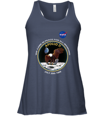 NASA Apollo 11 Moon Landing Women's Racerback Tank Women's Racerback Tank - belovedtshirt