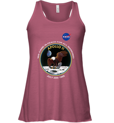 NASA Apollo 11 Moon Landing Women's Racerback Tank Women's Racerback Tank - belovedtshirt