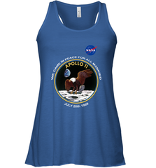 NASA Apollo 11 Moon Landing Women's Racerback Tank Women's Racerback Tank - belovedtshirt
