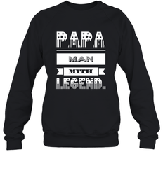 Papa Man Myth Legend Father's Day Dad Veteran Gift Crewneck Sweatshirt