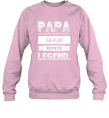 Papa Man Myth Legend Father's Day Dad Veteran Gift Crewneck Sweatshirt Crewneck Sweatshirt - belovedtshirt
