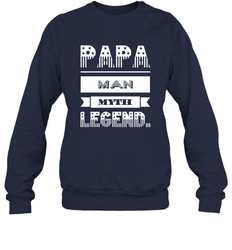 Papa Man Myth Legend Father's Day Dad Veteran Gift Crewneck Sweatshirt