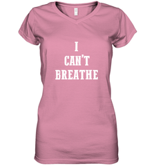 I can't breathe Black lives matter simple message Women's V-Neck T-Shirt Women's V-Neck T-Shirt - belovedtshirt
