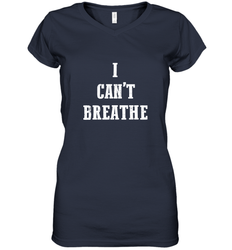 I can't breathe Black lives matter simple message Women's V-Neck T-Shirt