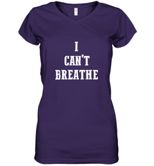 I can't breathe Black lives matter simple message Women's V-Neck T-Shirt Women's V-Neck T-Shirt - belovedtshirt