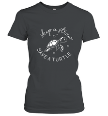 Skip A Straw Save A Turtle Shirt Save The Turtles Women's T-Shirt Women's T-Shirt - belovedtshirt