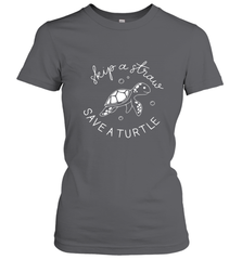 Skip A Straw Save A Turtle Shirt Save The Turtles Women's T-Shirt Women's T-Shirt - belovedtshirt