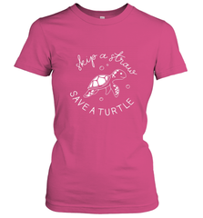 Skip A Straw Save A Turtle Shirt Save The Turtles Women's T-Shirt Women's T-Shirt - belovedtshirt