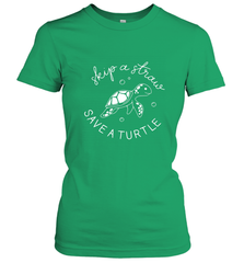 Skip A Straw Save A Turtle Shirt Save The Turtles Women's T-Shirt Women's T-Shirt - belovedtshirt