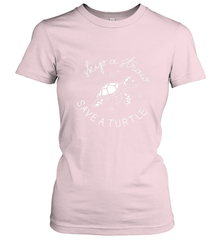 Skip A Straw Save A Turtle Shirt Save The Turtles Women's T-Shirt Women's T-Shirt - belovedtshirt