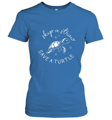 Skip A Straw Save A Turtle Shirt Save The Turtles Women's T-Shirt Women's T-Shirt - belovedtshirt