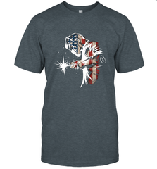 Welder American Flag USA Patriotic Welder Gift Men's T-Shirt Men's T-Shirt - belovedtshirt