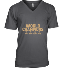 Us women's soccer team win world champions 4 four title 2019 Men's V-Neck Men's V-Neck - belovedtshirt