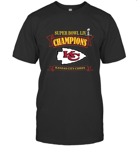 NFL Kansas City Chiefs Pro Line by Fanatics Super Bowl LIV Champions Men's T-Shirt Men's T-Shirt / Black / S Men's T-Shirt - belovedtshirt