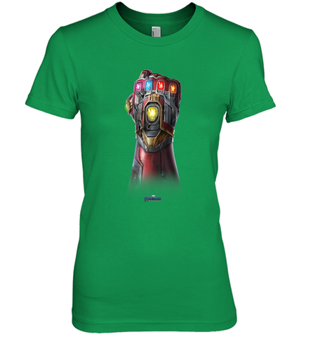 Marvel Avengers Endgame Infinity Stone Gauntlet Color Logo Women's Premium T-Shirt